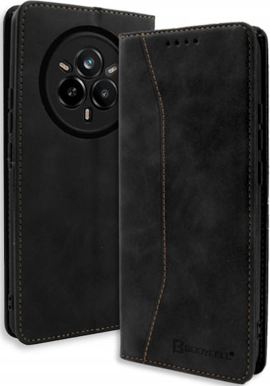Bodycell Книга Изкуствена кожа / Кожа Черен (Realme 14 Pro+)