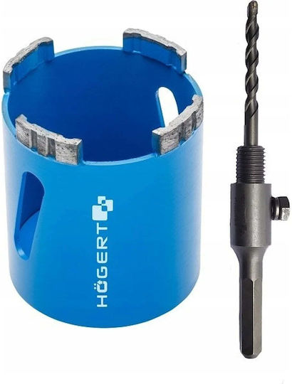 Högert Technik Dry-Cutting Hole Saw with a Diameter from 70mm to 110mm for Concrete and Brick