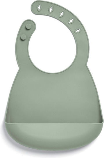 Mamas & Papas Водоустойчив Лигавник от Силикон Dino Teal 2 Бр.
