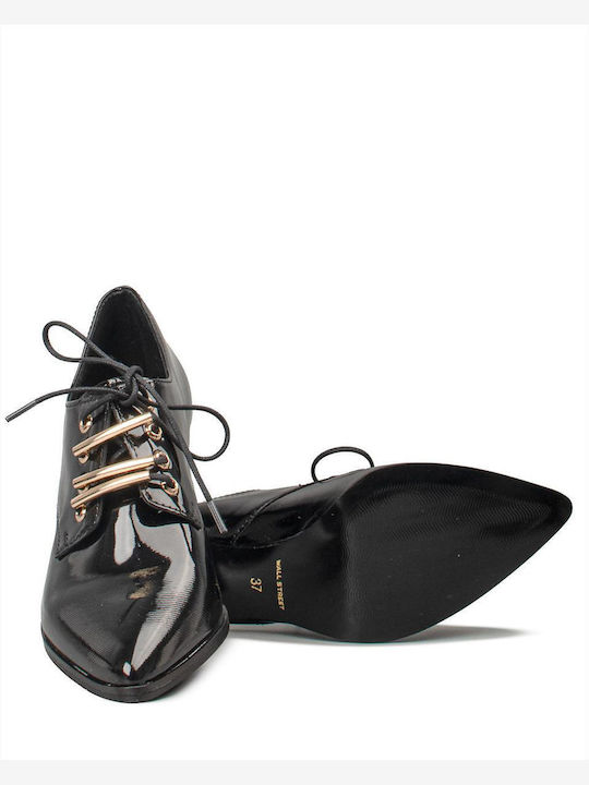 Damenstiefeletten Oxfords Schwarz