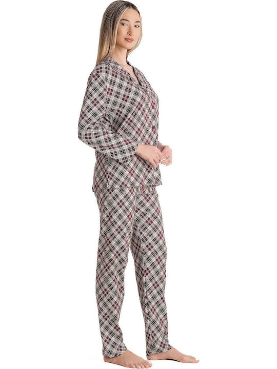 Relax Anatomic Winter-Damen-Pyjama-Set Bordeaux 3426001-Bordeaux Relax Anatomic Winter-Damen-Pyjama-Set Bordeaux 3426001-Bordeaux