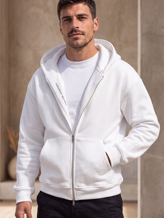 Ecru Hooded Cardigan