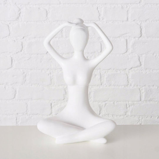 Boltze Decorative Polyresin Yoga Statuette 20x15x29cm