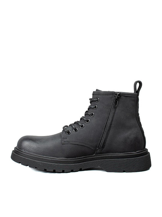 Pierce Black Combat Boots