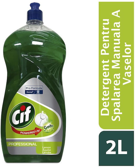 Cif Professional Lemon Pack – Universal Detergent Manual Dishwashing Lemon Scent 6x2 L