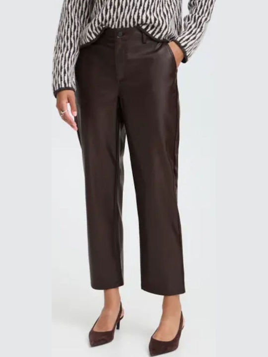 Women's Fabric Trousers Brown