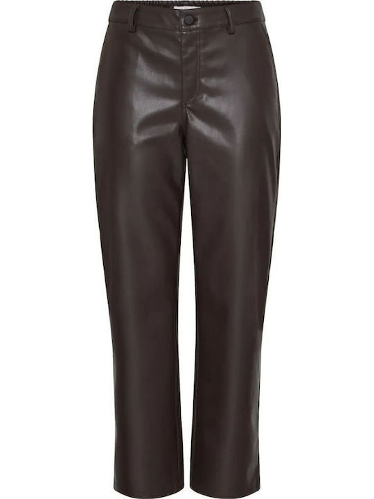 Women's Fabric Trousers Brown