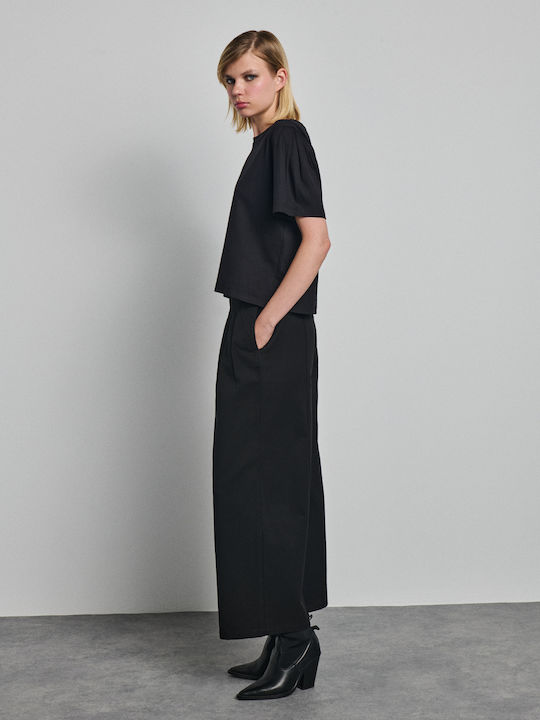 Sarah Damen Stoffhose Schwarz