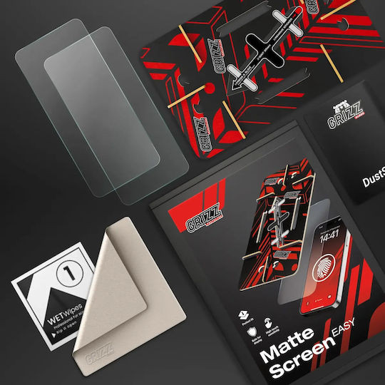 Set 2 Grizzglass Secretglass Easy Privacy Folii Protectie Telefoane Tempered Glass Kit Instalare Inclus Compatibil Samsung Galaxy M35 Negru