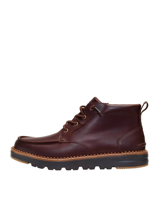 Braune Herrenlederstiefel