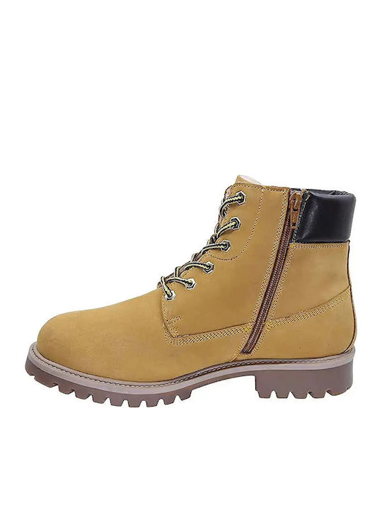 Gelbe Kampfstiefel
