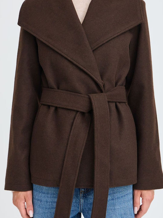 Cardigan de damă maro