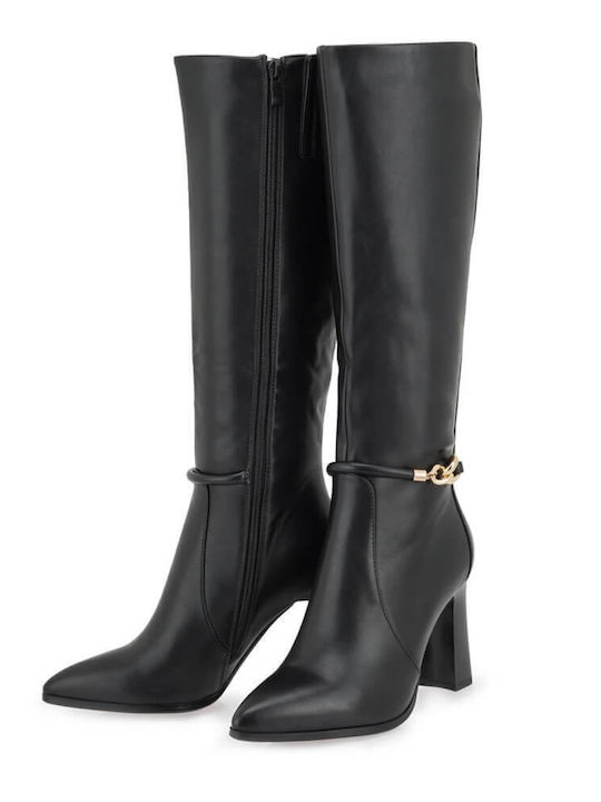 Women's Black High Heel Boots