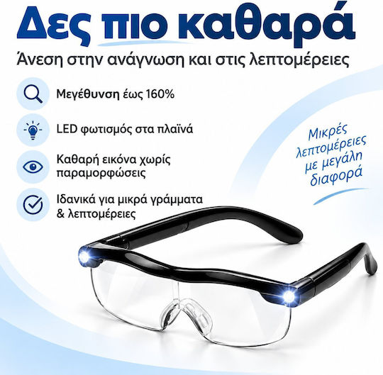Mag Vision Очила С Увеличителни Лещи И LED Осветление Ts-23247