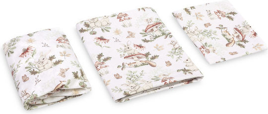 Sensillo Baby-Bettbezug-Set mit Kissenbezug Mehrfarbig 100 × 135 cm