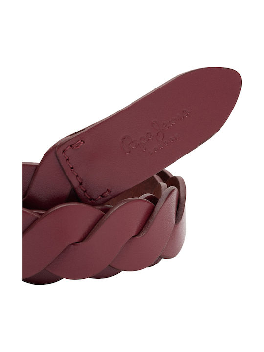 Isabelle Women's Belt Burgundy