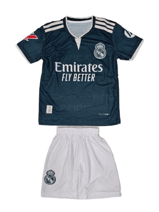 Set de Fotbal pentru Copii Mbappe Real Madrid 2026-2027 Verde Balón De Oro Unisex Copii Verde Închis Ab207
