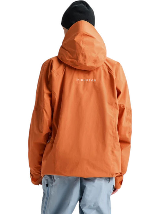 Burton Ak Cyclic 3076310E7B Ανδρικό Μπουφάν Gore-Tex για Σκι & Snowboard Πορτοκαλί