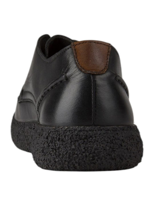 Black Leather Men's Casual Shoes