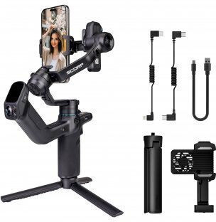 FeiyuTech Scorp Mini 3 Gimbal pentru Telefon Mobil cu 14 Ore de Funcționare Negru