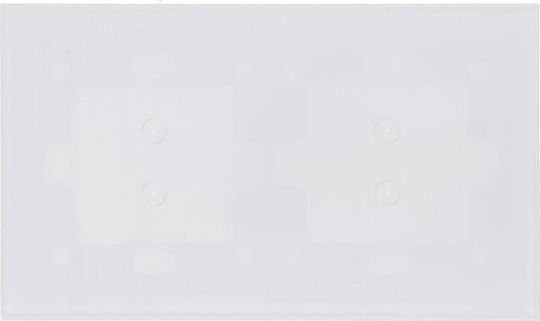 Kontakt-Simon Recessed Touch Wall Switch with White Frame