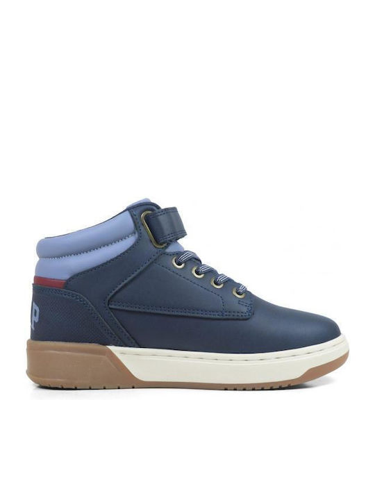 Adidași High pentru Copii cu Închidere cu Scai Albaștri