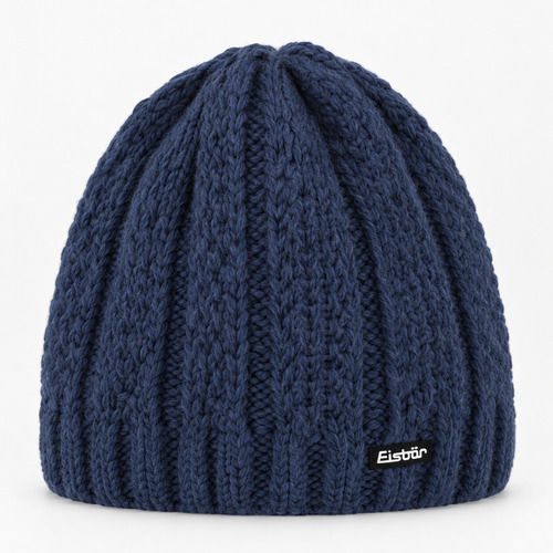 Unisex Fleece Knitted Beanie in Blue Color
