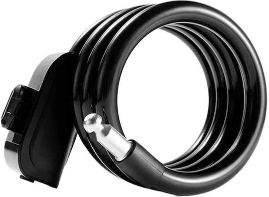 Rockbros Rks515-bk Bicycle Lock with Key 1.1m Black