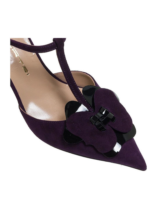 Suede Γόβες Μωβ