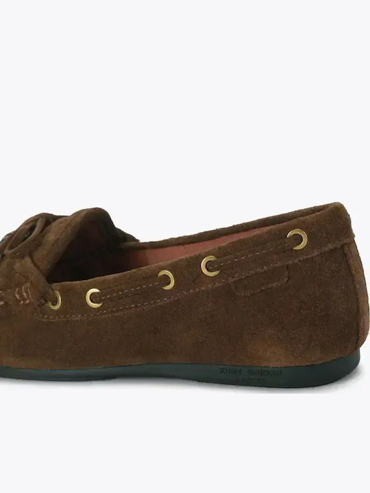 Suede Women's Moccasins in Brown