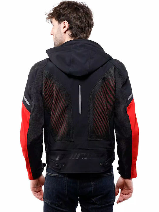 Dainese Super Sprint Air Tex Summer Men’s Motorcycle Jacket Waterproof Black/White/Red