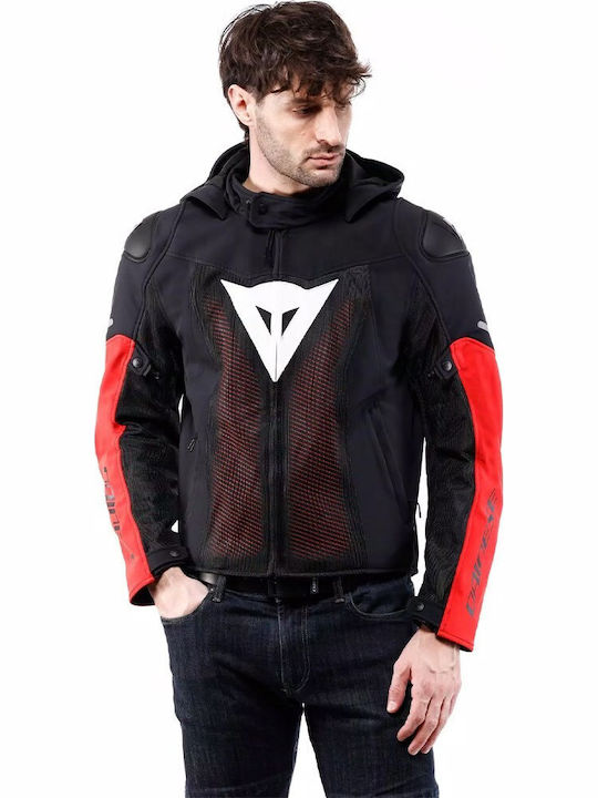 Dainese Super Sprint Air Tex Summer Men’s Motorcycle Jacket Waterproof Black/White/Red