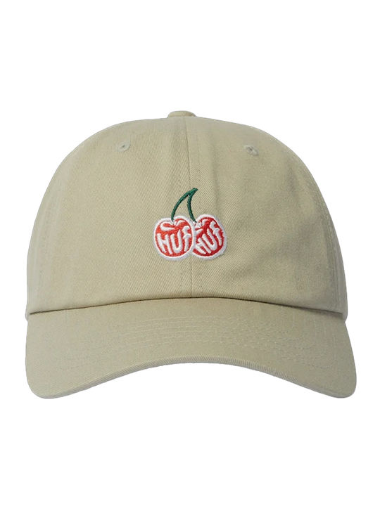 Шапка Huf Cherries с 6 панела и извита козирка Унисекс Бежова Ht00980