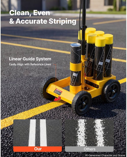 Vevor Yellow Road Signage Accessories with a Width of 50 cm