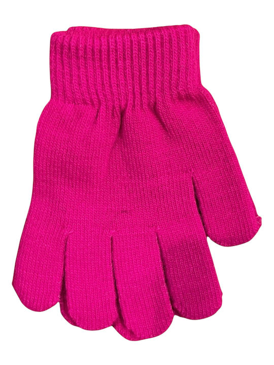 Kinderhandschuhe Gestrickt Fuchsia