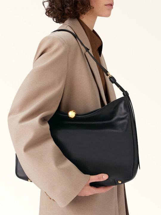 Sfera Leather Women's Black Hobo Bag