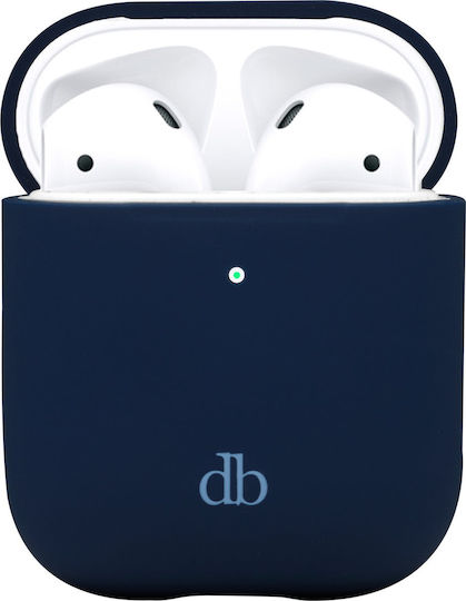 dbramante1928 Силиконов / пластмасов калъф в син цвят за Apple AirPods 1/2