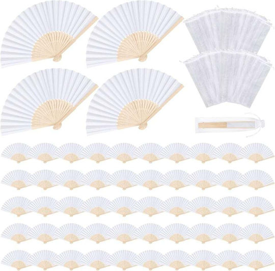 Set of 60 Foldable Bamboo Lanterns White Paper Typec Home 60 Organza Bags Elegant Handheld Lanterns Wedding Guest Favors Baptism Summer Events Creative DIY Projects