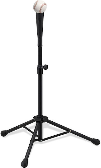 Relaxdays Verstellbarer Baseball-Trainingsständer Schwarz 72 x 32 x 30 cm