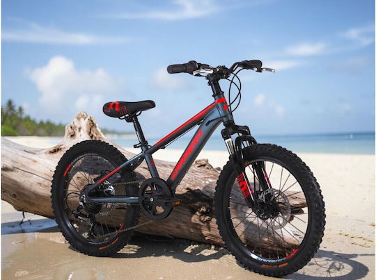 20" Παιδικό Mountain Bike με Δισκόφρενα και Σκελετό Αλουμινίου Γκρι