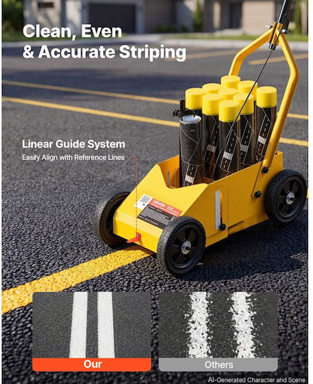 Vevor Yellow Signage Accessories with a Width of 50 cm