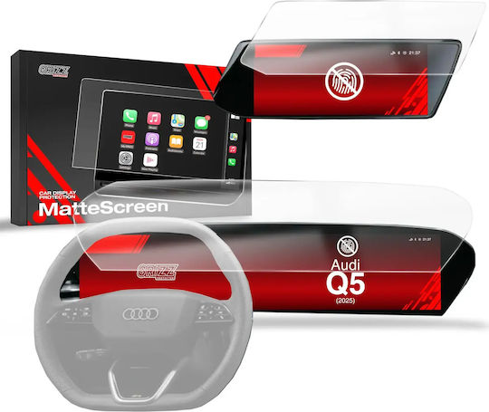 GrizzGlass Membrană de Protecție a Ecranului Cardisplay Audi Q5 14 5" 2025 Mată Antireflexivă Protecție