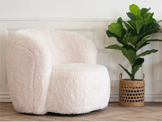 Brea 175 Scaun de Relaxare Rotativ Bej 87x75x88cm Brea 175 Scaun de Relaxare Rotativ Bej 87x75x88cm