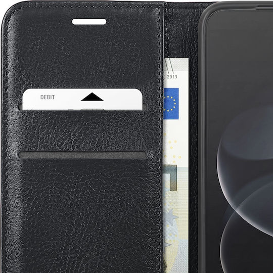 Zanaé Husă Tip Wallet pentru Redmi Note 17 Pro, cu Efect Texturat, cu Suport, Neagră