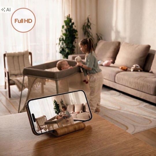 Lionelo Babyline Smart Baby Monitor with Two-Way Audio & Lullabies & Melodies