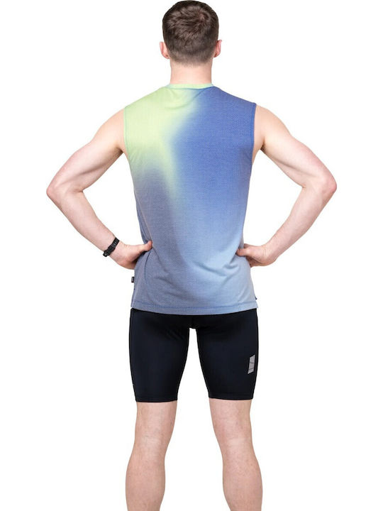 Tricou Sport Albastru cu Mânecă Scurtă