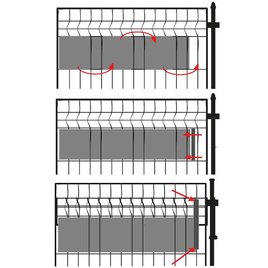 Material De Construcție Pentru Garduri De Grădină Din PVC 19cm 20 Bucăți Verzi