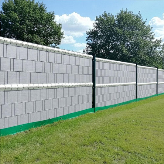 Material De Gard De Grădină Din PVC 5cm 20 Bucăți Gri