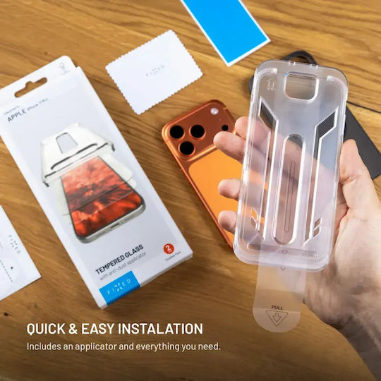 Fixed 2.5d Tempered Glass Anti-dust Applicator Apple Iphone 18 Pro Max 2 Pieces