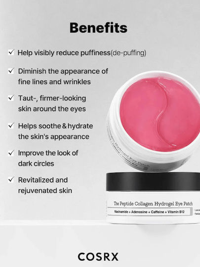 The Peptide Collagen Hydrogel Пачове За Очи 60 Бройки